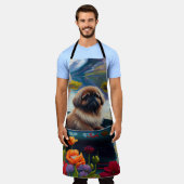 Tablier Pekingese sur une pagaie : une aventure Pittoresqu (Porté)