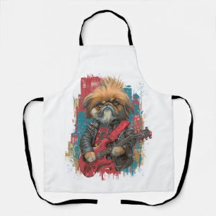 Tablier Pékinois Punk Rock � Chien Rebelle