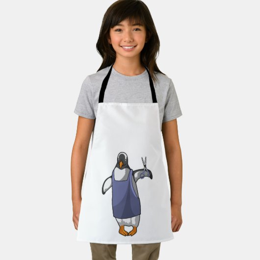 Tablier Penguin coiffeur avec ciseaux (Insitu)