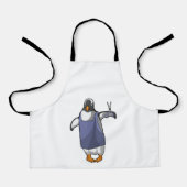 Tablier Penguin coiffeur avec ciseaux (Recto)