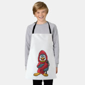 Tablier Penguin comme pompier avec Extinguisher (Porté)