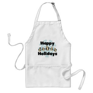 Tablier Penguin Happy Holidays Tshirts et cadeaux