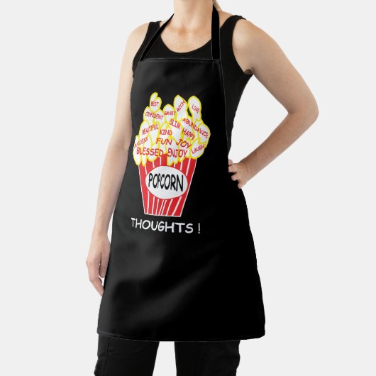 Tablier Pensées de Popcorn Mentalité Positive (Insitu)
