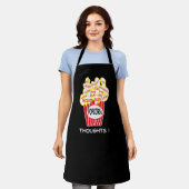 Tablier Pensées de Popcorn Mentalité Positive (Porté)