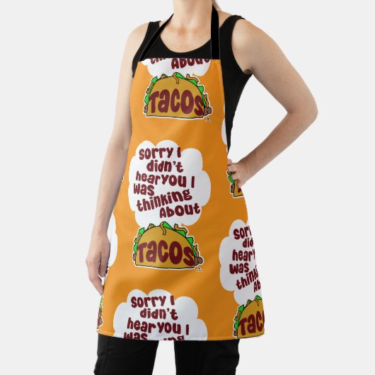 Tablier Penser à Tacos Tasty Humour Motif (Insitu)