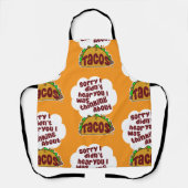 Tablier Penser à Tacos Tasty Humour Motif (Recto)