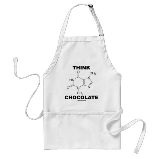 Tablier Pensez le chocolat (la chimie de molécule de (Devant)