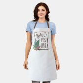 Tablier Pensez motivation positive plume boho (Porté)