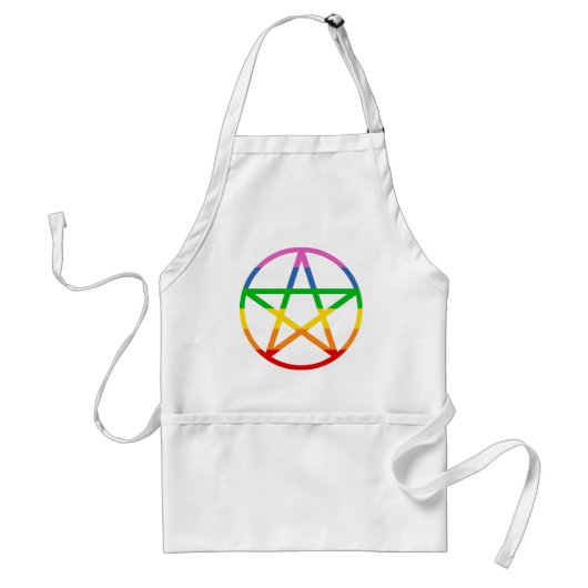 Tablier Pentacle arc-en-ciel (Devant)