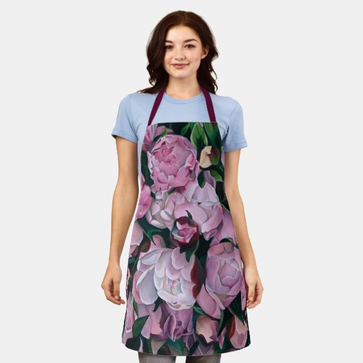 Tablier Peonies Apron (Porté)