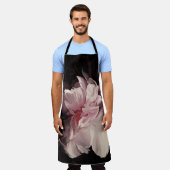 Tablier Peony Dark Wall : Peony Flower Design (Porté)