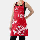 Tablier Pepperment bonbons tourbillonne la cuisine de Noël (Insitu)