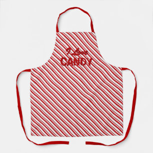 Tablier Pepperment Candy raypes "I Love Candy"