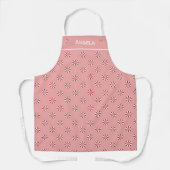 Tablier Peppermenthe Lollipop Motif Pink Apron avec nom (Recto)