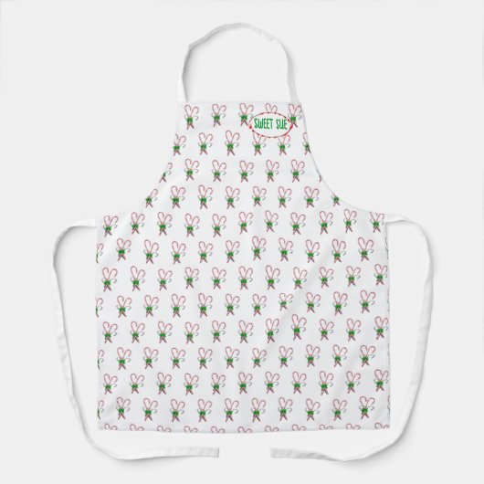 Tablier Peppermint Candy Canes Christmas (Recto)