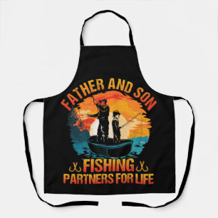 Tablier Père & Fils Partenaires De Pêche Pour La Fête des