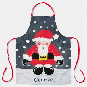 Tablier Père mignon personnalisé Noël Père Noël Père Noël