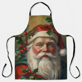 Tablier Père Noël avec gui (Recto)