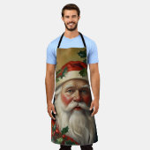 Tablier Père Noël avec gui (Porté)