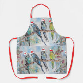 Tablier Père Noël Budgies Budgie Apron de Noël (Recto)