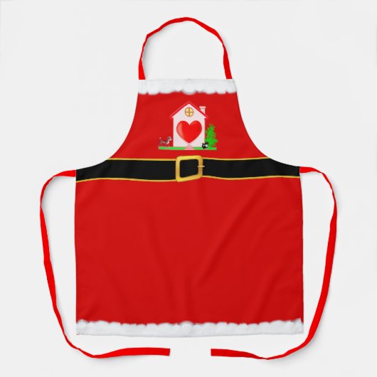 Tablier Père Noël de Noël moderne (Recto)