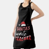 Tablier Père Noël Enseignant favori (Insitu)