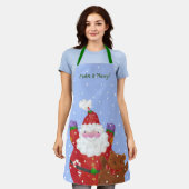 Tablier Père Noël et Teddy Apron (Porté)