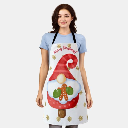 Tablier Père Noël Gnome (Porté)