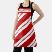 Tablier Père Noël Helper Red White Stripes Noël (Insitu)