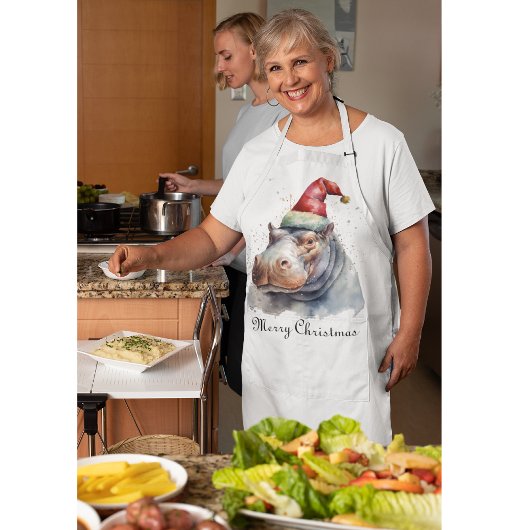 Tablier Père Noël Little Hippo, coutume