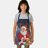 Tablier Père Noël Livrant Des Présentations Sur Noël Eve B (Insitu)