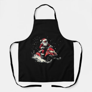Tablier Père Noël Motoneige Motor Sled Funny Noël