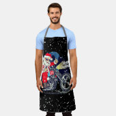 Tablier Père Noël Motorcycle Christmas Biker (Porté)