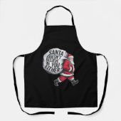 Tablier Père Noël ne croit pas en vous non plus Team Père (Recto)