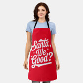 Tablier Père Noël, on va bien ? Cadeau De Noël Pour Elle (Porté)