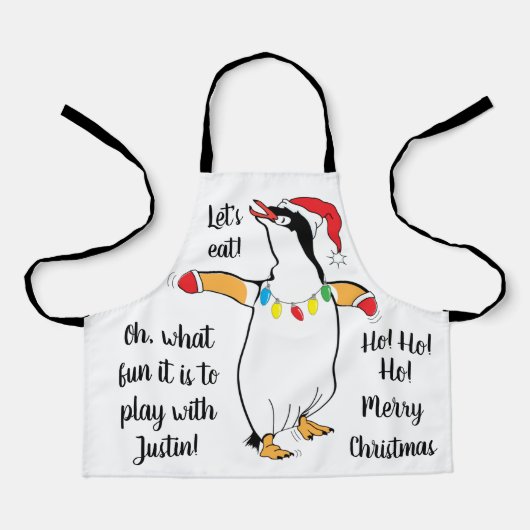 Tablier Père Noël Penguin (Recto)
