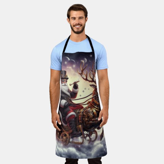 Tablier Père Noël/Reindeer steampunk Noël/hiver (Porté)