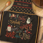 Tablier Père Noël Rudolph Frosty Jésus Personnalisé Inspir