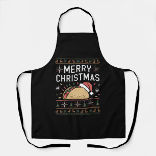 Tablier Père Noël Taco Noël Sweater Lumineux Ugly Xmas