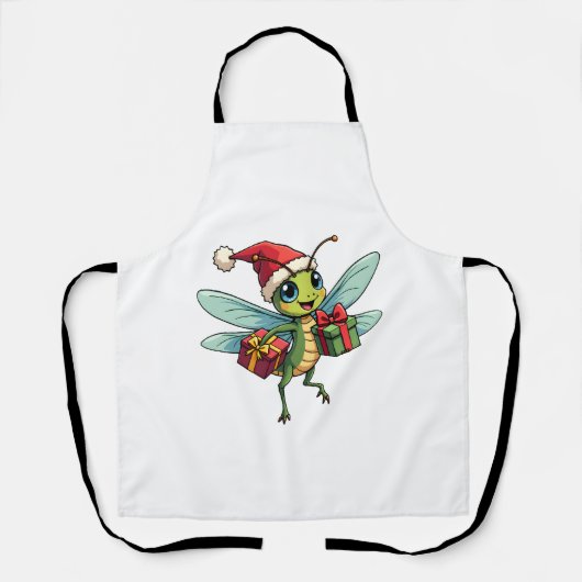 Tablier Père Noël's Dragonfly Helper (Recto)