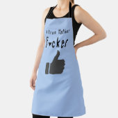 Tablier Père Une vraie Mère F*cker Funny lève le pouce (Insitu)