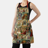 Tablier Père victorien Noël avec enfants Collage (Insitu)