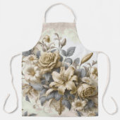 Tablier Perfection florale Jaune antique (Recto)