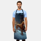 Tablier Période de fêtes de Noël du Vizsla (Porté)