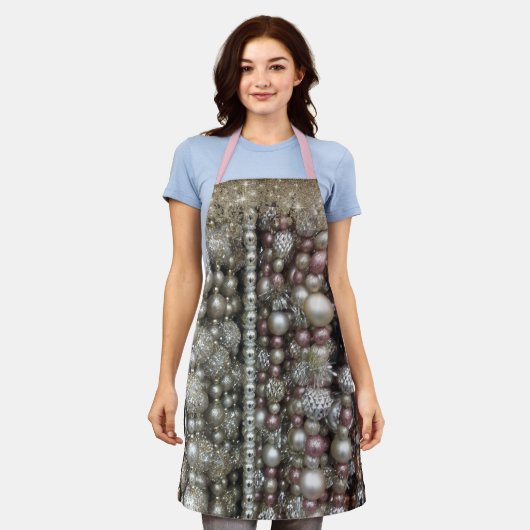 Tablier Perles brillantes (Porté)