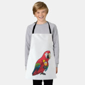 Tablier Perroquet au verre de jus d'orange (Porté)