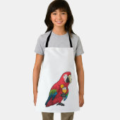 Tablier Perroquet au verre de jus d'orange (Insitu)
