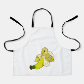 Tablier Perroquet avec banane (Recto)
