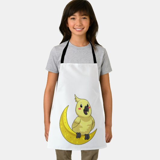 Tablier Perroquet avec lune (Insitu)