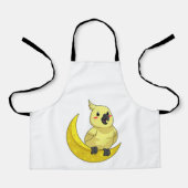 Tablier Perroquet avec lune (Recto)